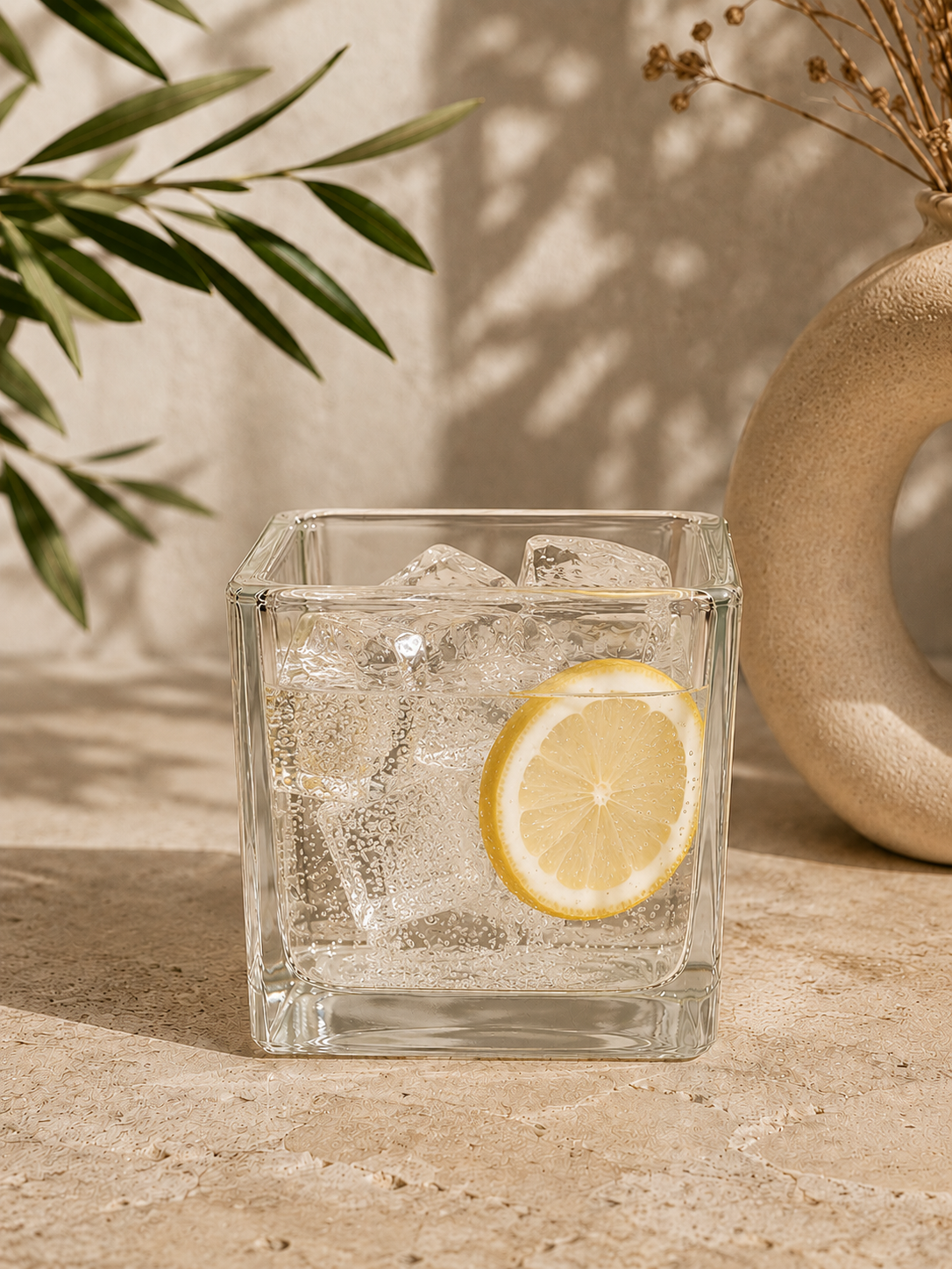 Pot en verre de bougie réutilisé comme objet décoratif - Maison IMOR